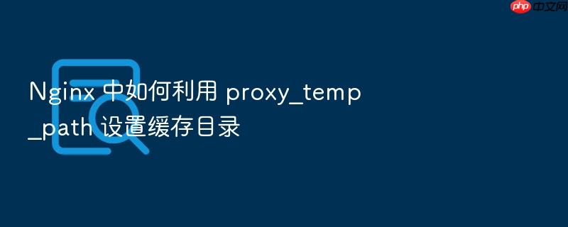 nginx 中如何利用 proxy_temp_path 设置缓存目录