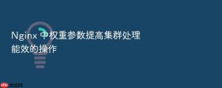 nginx 中权重参数提高集群处理能效的操作