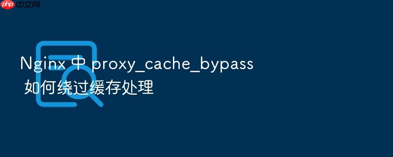 nginx 中 proxy_cache_bypass 如何绕过缓存处理