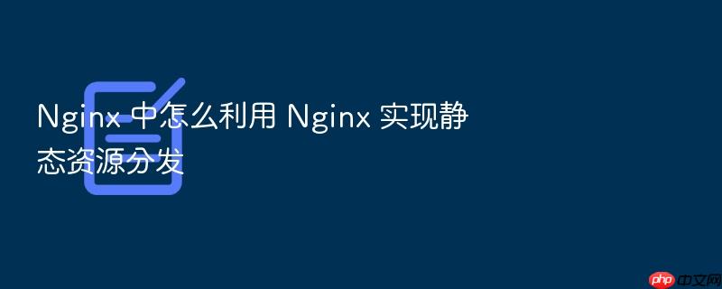 nginx 中怎么利用 nginx 实现静态资源分发
