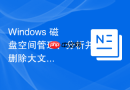 Windows 磁盘空间管理：分析并删除大文件方案