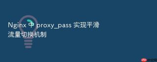 nginx 中 proxy_pass 实现平滑流量切换机制
