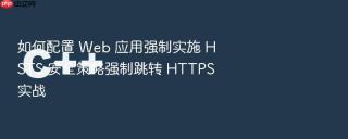 如何配置 web 应用强制实施 hsts 安全策略强制跳转 https 实战