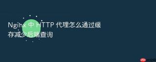 Nginx 中 HTTP 代理怎么通过缓存减少后端查询