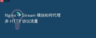 Nginx 中 Stream 模块如何代理非 HTTP 协议流量