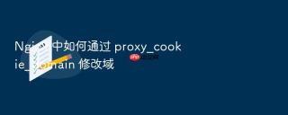 nginx 中如何通过 proxy_cookie_domain 修改域