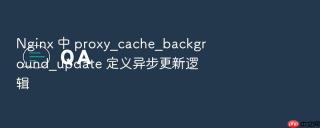 nginx 中 proxy_cache_background_update 定义异步更新逻辑