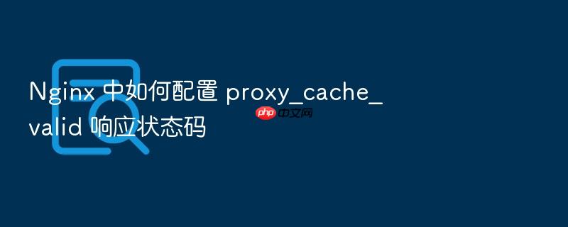 nginx 中如何配置 proxy_cache_valid 响应状态码