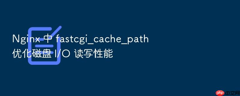 nginx 中 fastcgi_cache_path 优化磁盘 i/o 读写性能