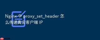 nginx 中 proxy_set_header 怎么传递真实客户端 ip