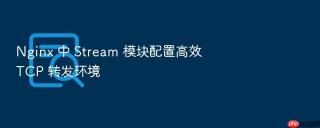 Nginx 中 Stream 模块配置高效 TCP 转发环境