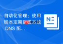 自动化管理：使用脚本定期重置系统 DNS 配置
