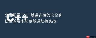 怎么配置 ssh 隧道连接的安全身份校验要求防范隧道劫持实战