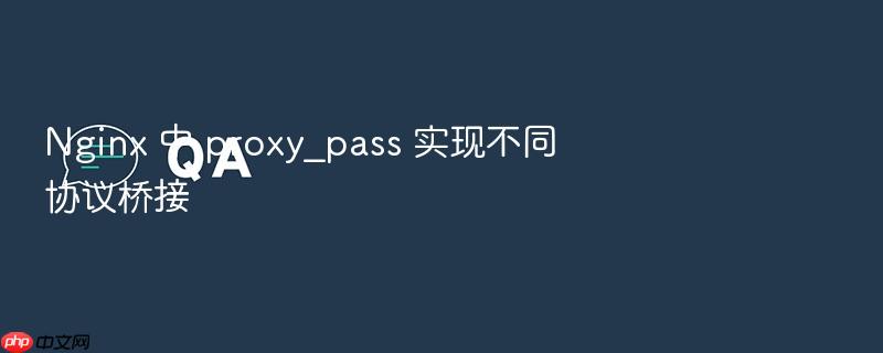 nginx 中 proxy_pass 实现不同协议桥接