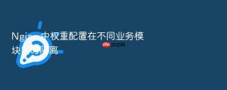 Nginx 中权重配置在不同业务模块间的隔离