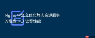 Nginx 中怎么优化静态资源服务的磁盘 I/O 读写性能