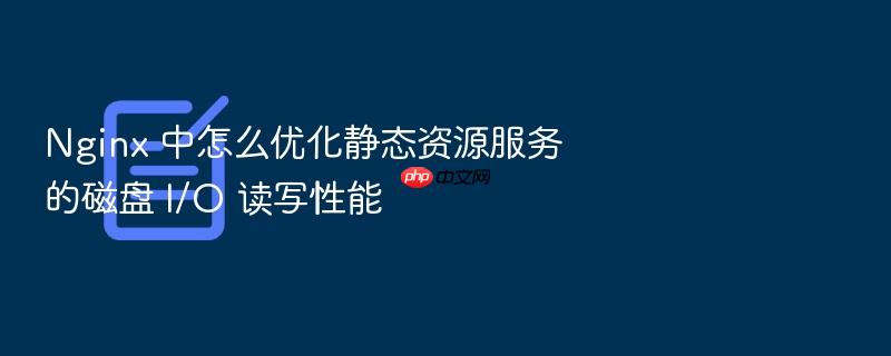 nginx 中怎么优化静态资源服务的磁盘 i/o 读写性能