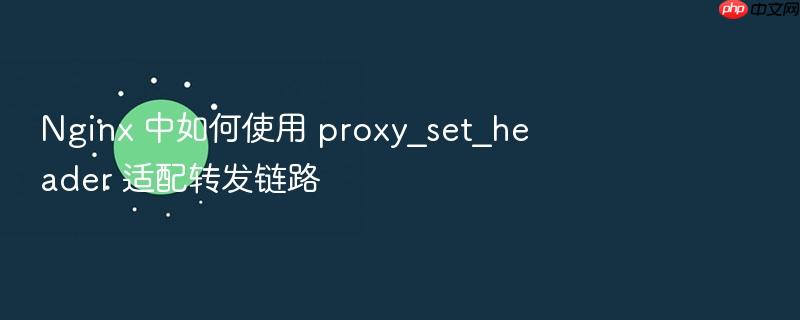 nginx 中如何使用 proxy_set_header 适配转发链路