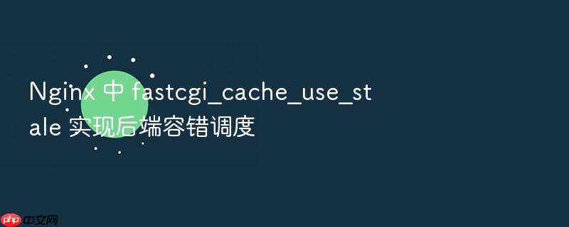 nginx 中 fastcgi_cache_use_stale 实现后端容错调度