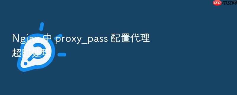 nginx 中 proxy_pass 配置代理超时处理