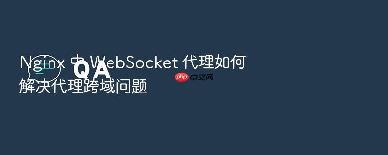 nginx 中 websocket 代理如何解决代理跨域问题