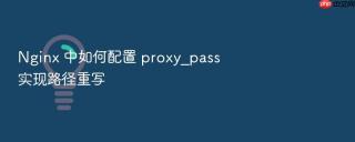 nginx 中如何配置 proxy_pass 实现路径重写