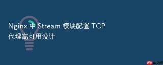 Nginx 中 Stream 模块配置 TCP 代理高可用设计