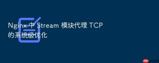 nginx 中 stream 模块代理 tcp 的系统级优化