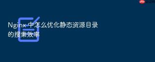 nginx 中怎么优化静态资源目录的搜索效率