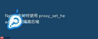 Nginx 中如何使用 proxy_set_header 安全隔离后端