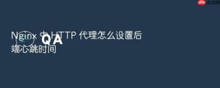 nginx 中 http 代理怎么设置后端心跳时间