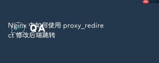 Nginx 中如何使用 proxy_redirect 修改后端跳转