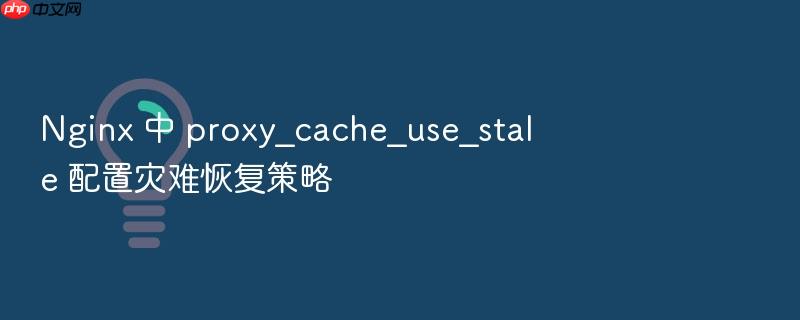 nginx 中 proxy_cache_use_stale 配置灾难恢复策略