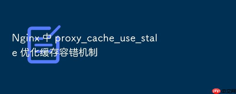 nginx 中 proxy_cache_use_stale 优化缓存容错机制