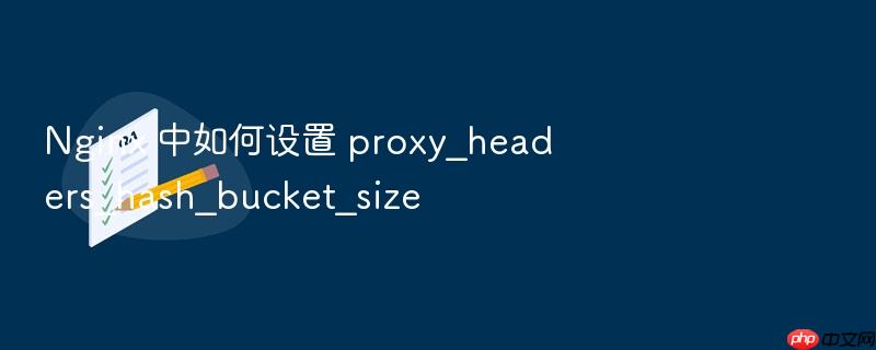 nginx 中如何设置 proxy_headers_hash_bucket_size