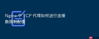 nginx 中 tcp 代理如何进行连接数限制配置