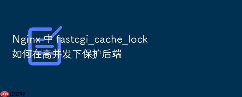 nginx 中 fastcgi_cache_lock 如何在高并发下保护后端