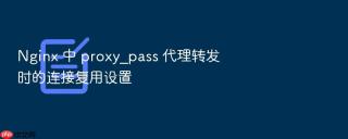 nginx 中 proxy_pass 代理转发时的连接复用设置