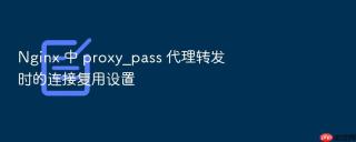 Nginx 中 proxy_pass 代理转发时的连接复用设置