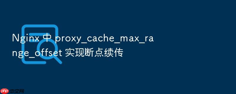 nginx 中 proxy_cache_max_range_offset 实现断点续传