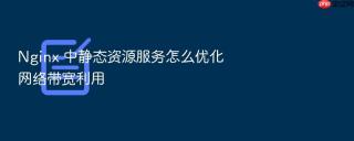 Nginx 中静态资源服务怎么优化网络带宽利用