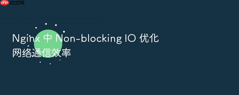 nginx 中 non-blocking io 优化网络通信效率