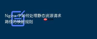 nginx 中如何处理静态资源请求路径的映射规则