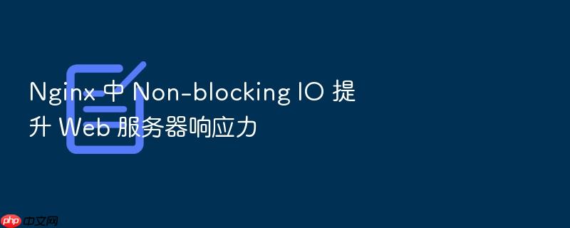 nginx 中 non-blocking io 提升 web 服务器响应力