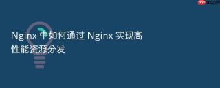 nginx 中如何通过 nginx 实现高性能资源分发