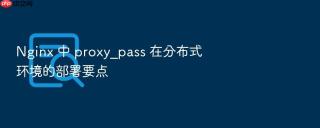 nginx 中 proxy_pass 在分布式环境的部署要点