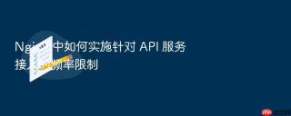 nginx 中如何实施针对 api 服务接入的频率限制