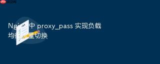 Nginx 中 proxy_pass 实现负载均衡流量切换