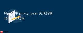 nginx 中 proxy_pass 实现负载均衡流量切换