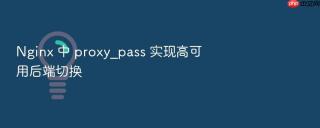 nginx 中 proxy_pass 实现高可用后端切换